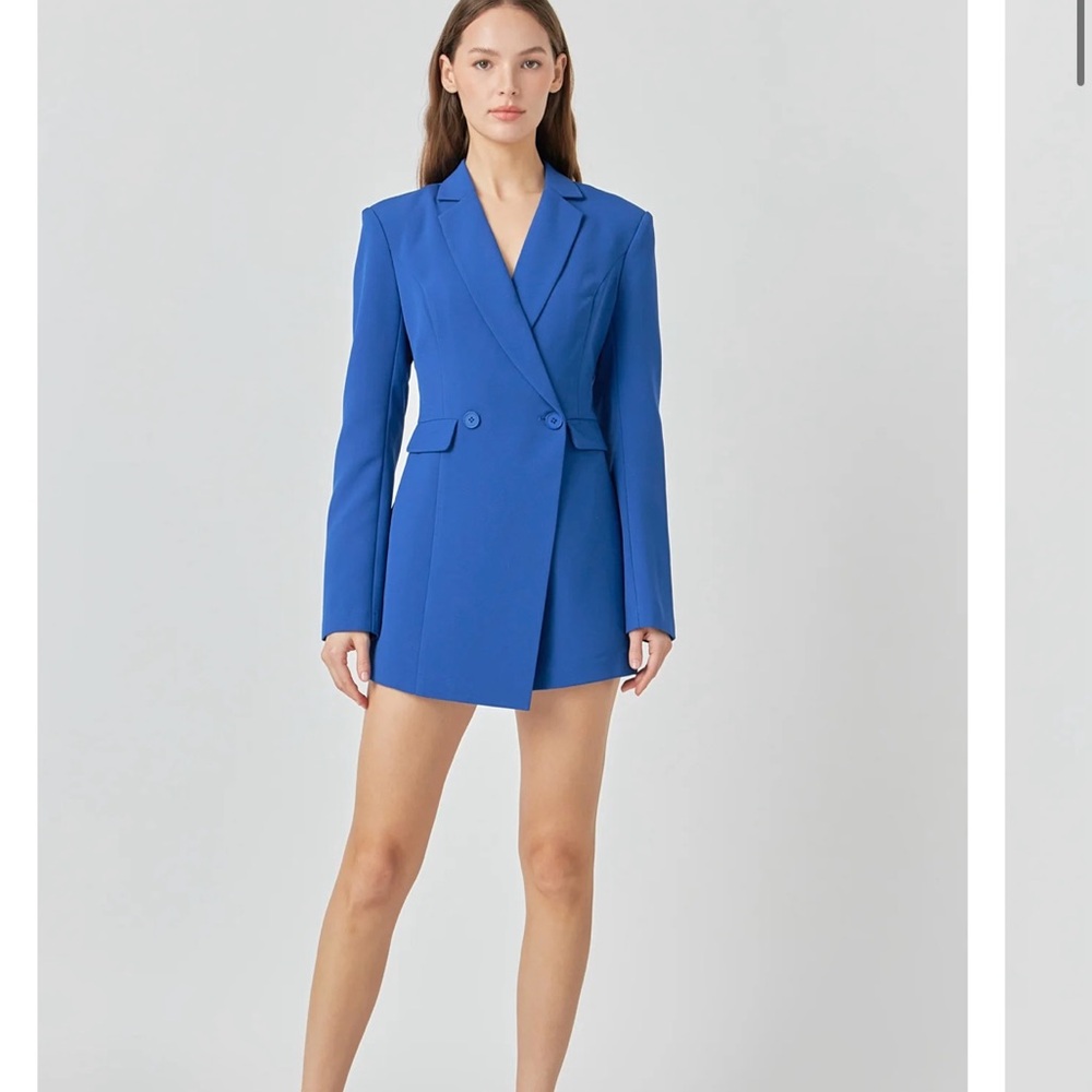 Endless Rose Blue Jumpsuit with Tailored Fit